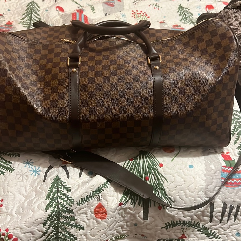 Checkered Bag Travel Duffel Bag Weekender